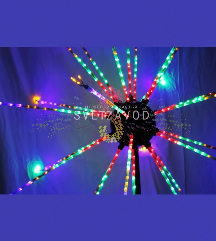 Детальное фото светового мини-фейерверка Шар (арт. SFW-227) с металлической опорой, контроллером и пультом ДУ. Детальное фото светового мини-фейерверка Шар (арт. SFW-227) с металлической опорой, контроллером и пультом ДУ.