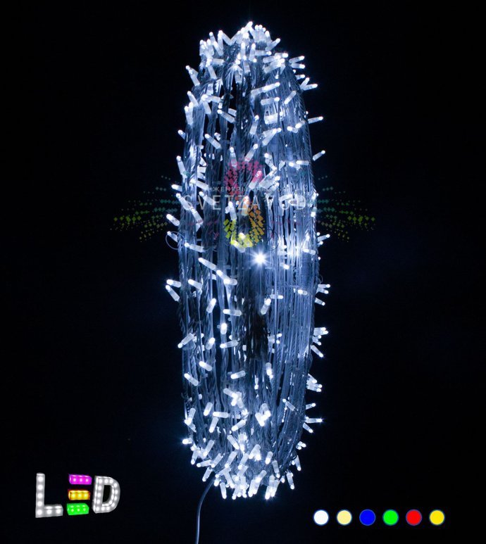 Светодиодный шар 40 см с проволочным металлическим каркасом, 100 LED, защита IP65 для улицы