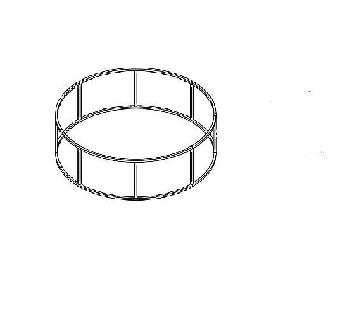 Подставка для шара 170см, 85х28,3см, белая