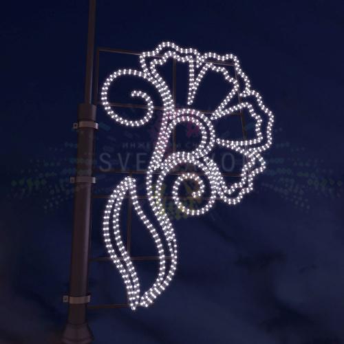 Светодиодная консоль "Жасмин", 151х110 см, белый