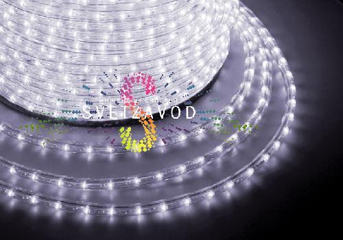 Светодиодный дюралайт, Ø 13мм, 220В, 2W, 30 led/м, фиксинг, белый, 100м, Neon-Night