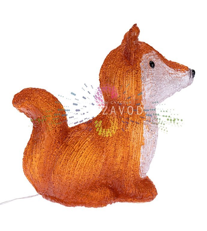 Детальное фото акриловой фигуры 3D Лисенок с подсветкой от 30 светодиодов. Видны габариты 28х15х26 см и качество акрила. Детальное фото акриловой фигуры 3D Лисенок с подсветкой от 30 светодиодов. Видны габариты 28х15х26 см и качество акрила.