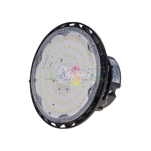 Светодиодный светильник для высоких пролетов, белый, 100Вт, 6500К, 10000Лм, черный корпус, IP65