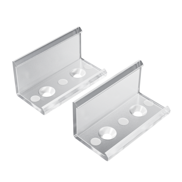 Детальное фото прозрачного комплекта соединителей Apeyron Electrics С-08-04 для LED профиля 08-04/08, поликарбонат, 2 шт.
