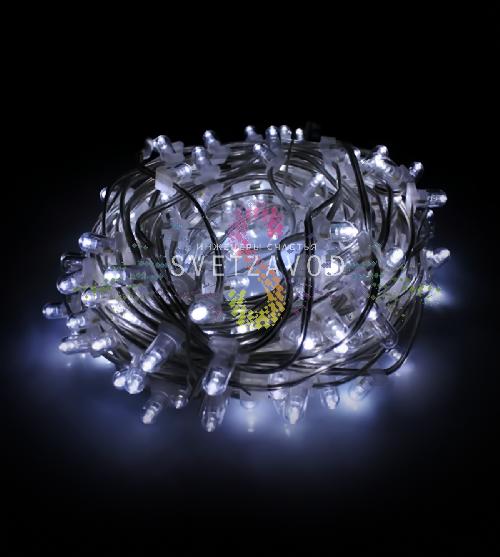 Клип Лайт 12В, мерцающий, WF, белый, 200 LED, 30м, прозр ПВХ, с колпачком и трансформатором, IP64 Клип Лайт 12В, мерцающий, WF, белый, 200 LED, 30м, прозр ПВХ, с колпачком и трансформатором, IP64