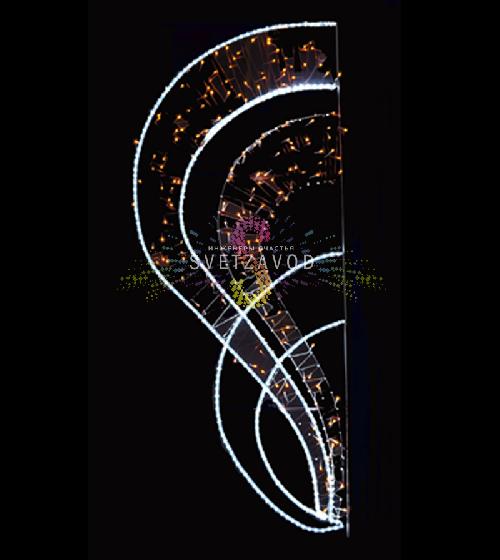 Светодиодная консоль "Прованс", 165х70 см