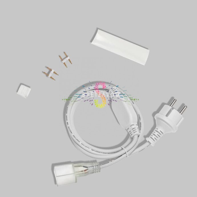 Детальное фото светодиодного гибкого неона Neon-Night: прямоугольный профиль 8х16 мм, матовая оболочка, плотное расположение светодиодов SMD2835.