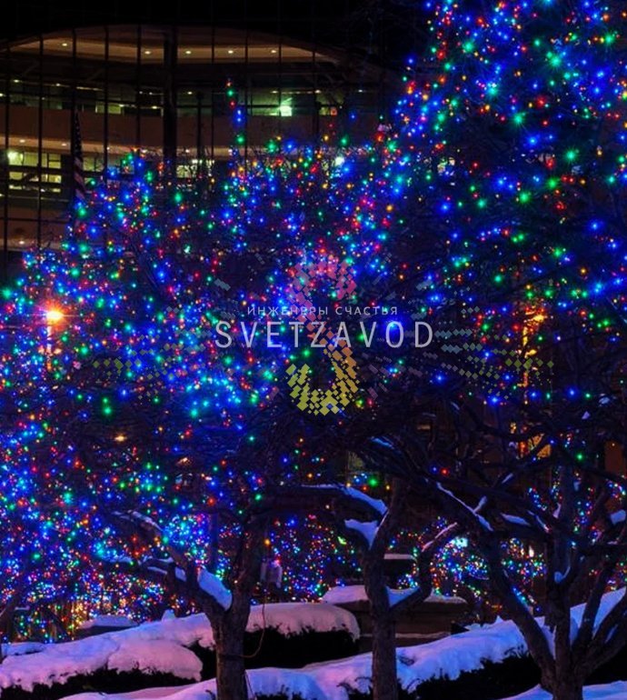 Детальное фото гирлянды Клип Лайт Спайдер: 5 нитей черного провода по 20м со светодиодами мультиколор, блок питания 220/24В, упаковка. Детальное фото гирлянды Клип Лайт Спайдер: 5 нитей черного провода по 20м со светодиодами мультиколор, блок питания 220/24В, упаковка.