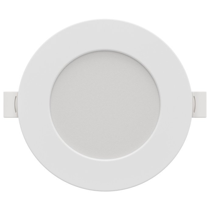 LED панель встраиваемая белая, тумблер 3 CCT (3000/4000/6500K), IP44, 10Вт 800лм, поликарбонат, Ø126