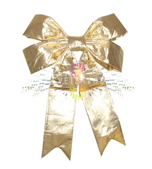 Елочная фигура Бантик, 91см, золотой, глянец, ткань, Neon-Night