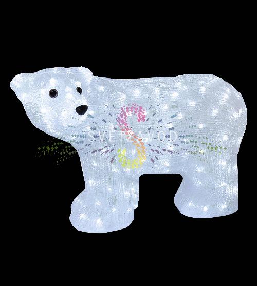 Акриловая фигура 3D Мишка, 60 см, 200 LED, 24В, с трансформатором, Neon-Night