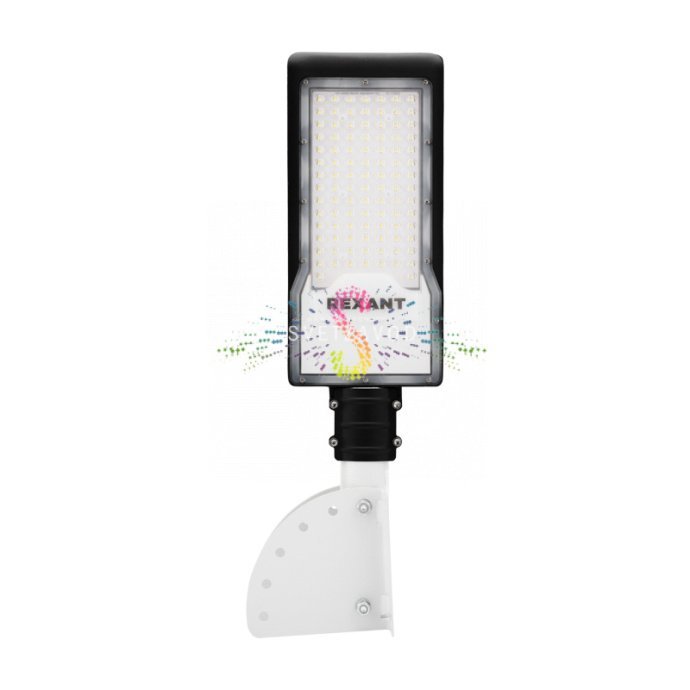 Кронштейн накладной под бандажную ленту, белый, с регулируемым углом наклона, для монтажа на опору диаметром 57-60 мм.