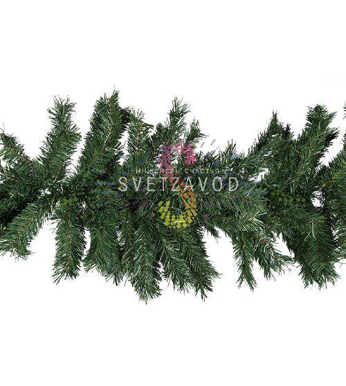 Еловый шлейф искусственный 2,7м, Ø36см, ветки ПВХ, Neon-Night