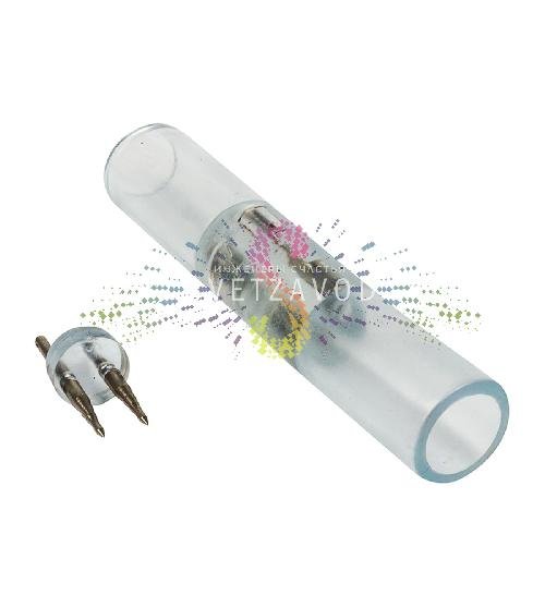 Коннектор cоединительный I-образный, для светодиодного дюралайта, 2W Ø 10мм, уп. 10шт, Neon-Night