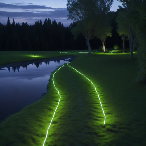 Применение дюралайта в ландшафтном дизайне