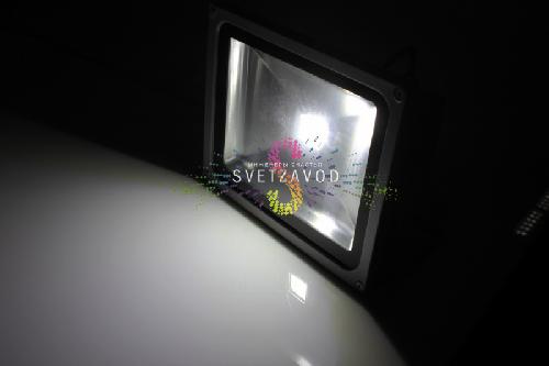 Прожектор светодиодный, холодный белый, 220В, 30Вт, серый корпус