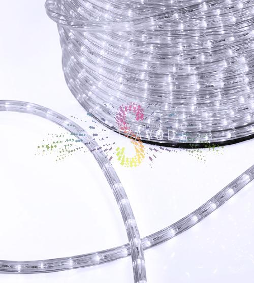 Светодиодный дюралайт, Ø 13мм, 220В, 2W, 36 led/м, мерцающий, белый, 100м, Neon-Night