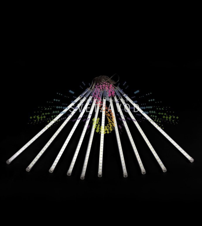 Гирлянда Тающие сосульки RGB 10 штук по 50 см на 3-метровом проводе Гирлянда Тающие сосульки RGB 10 штук по 50 см на 3-метровом проводе