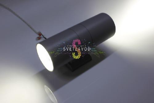 Двухсторонний светодиодный прожектор, нейтральный белый, 220В, 18Вт, серый корпус