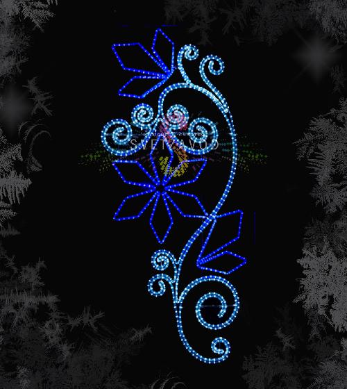 Светодиодная консоль "Русские самоцветы", 200х90 см