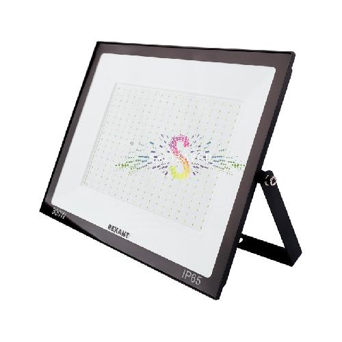 Прожектор светодиодный, холодный белый, 220В, 300Вт, черный корпус, REXANT