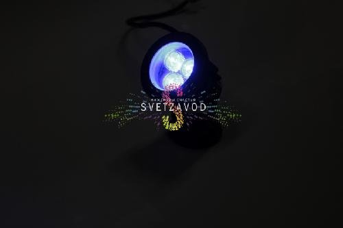 Точечный поворотный светодиодный прожектор, синий, 12В, 3Вт, серый корпус Точечный поворотный светодиодный прожектор, синий, 12В, 3Вт, серый корпус