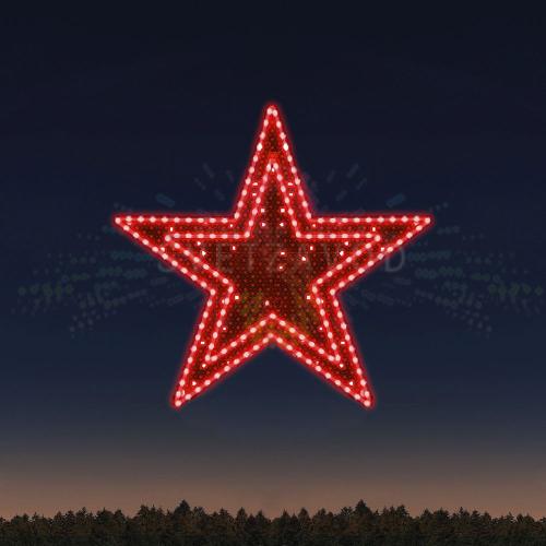 Светодиодная консоль к 9 мая "Звезда мужества", 54х51 см