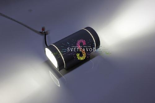 Двухсторонний светодиодный прожектор, полукруг, нейтральный белый, 220В, 12Вт, серый корпус Двухсторонний светодиодный прожектор, полукруг, нейтральный белый, 220В, 12Вт, серый корпус