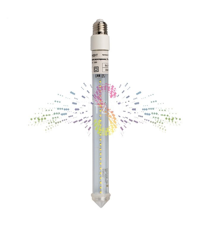 Детальное фото светодиодной лампы Тающая сосулька для Белт лайта (Neon-Night) с эффектом таяния, цоколем Е27, длиной 30 см и степенью защиты IP65.