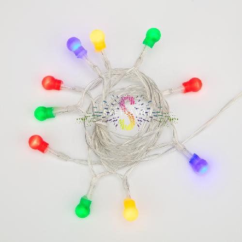 Гирлянда светодиодная на батарейках Шарики, 1,5м, мульти, Neon-Night