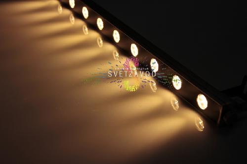 Линейный светодиодный прожектор, теплый белый, 12В, 9Вт, серый корпус