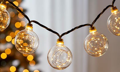 Уличная гирлянда лампочки