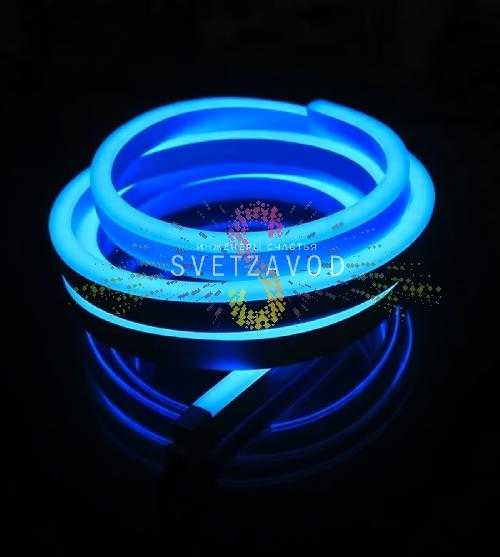 Светодиодный гибкий неон, синий, 8х16мм, 120SMD2835, 220В, IP65, 50м, Rich Led