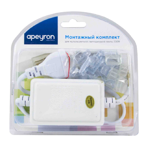 Монтажный комплект для RGB светодиодной ленты 220В, IP44, smd 5050, 60д/м (для арт. 10-64, 17-