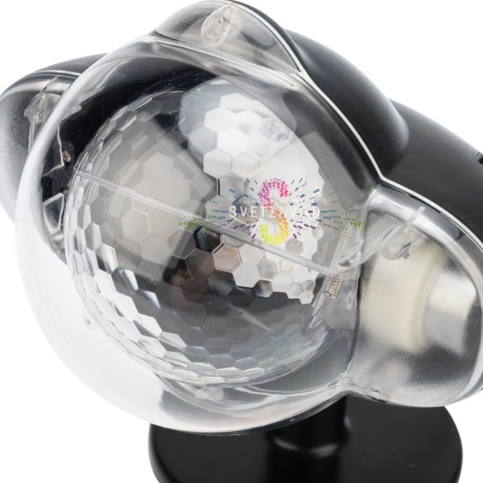 Светодиодный проектор Звездное небо Neon-Night черного цвета из АБС-пластика с пультом ДУ, кабелем 3 м и блоком питания.