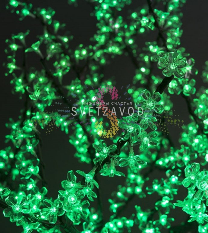 Светодиодное дерево Сакура 1.9 м с 972 светодиодами, защита IP54 для улицы