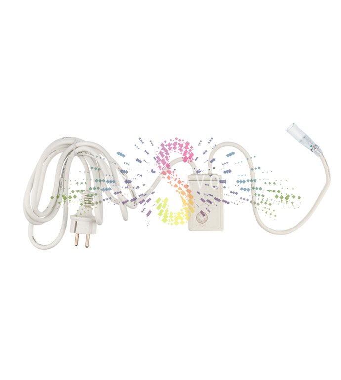 Контроллер для светодиодного дюралайта Neon-Night арт. SLD-736 с коннектором и иглой для подключения к двухжильному проводу.