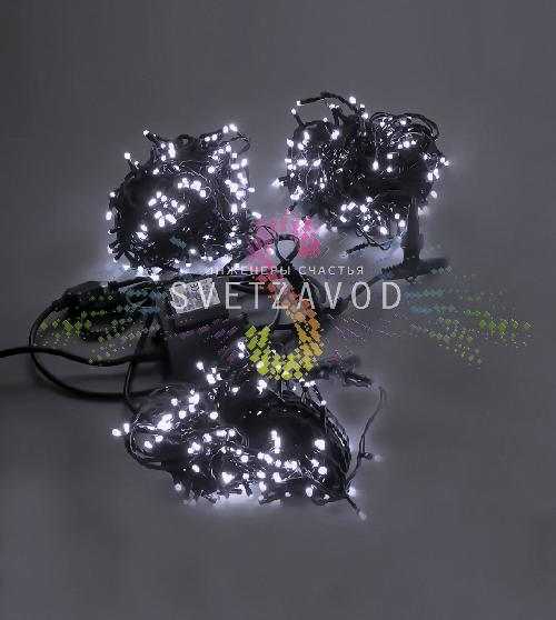 Клип Лайт Спайдер, 24В, 3 нити по 20м, белый, фиксинг, черный ПВХ, IP54