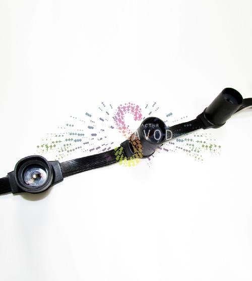 Белт лайт 5W, 220/24В, шаг 15см, E27, черный, чейзинг, 50м, влагозащищенный