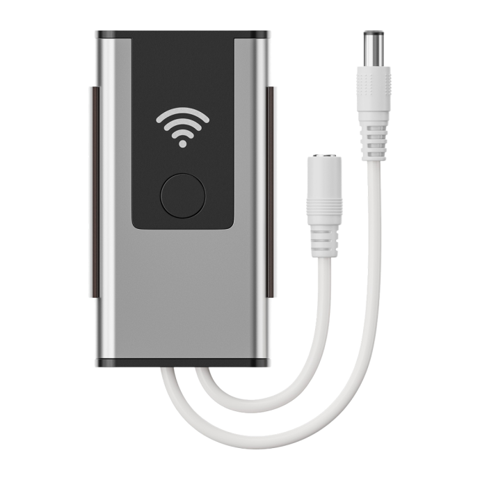 Фото Wi-Fi контроллера mono 12/24В 72Вт, алюминиевый корпус, диммер для LED ленты, размер 59x9x31 мм, IP20.