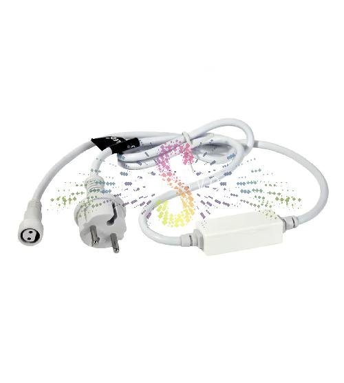 Блок питания универсальный 220В, 2А, для мерцающих гирлянд Стринг Лайт, белый, Rich Led