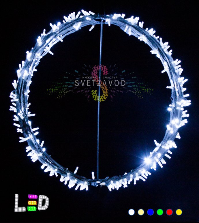 Крупный план светодиодного шара 100 см с 500 LED, IP65 защита для улицы