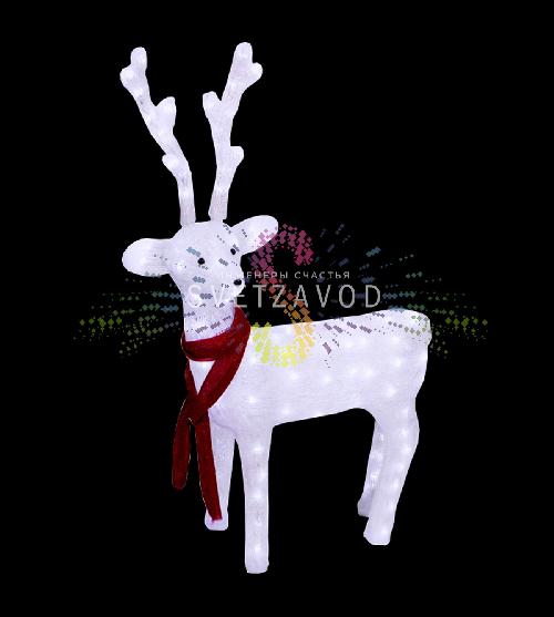 Акриловая фигура 3D Олень, 49х18х85 см, 200 LED, 31В, с трансформатором, Neon-Night