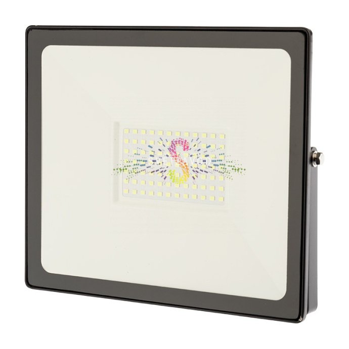 Поворотный светодиодный прожектор REXANT 100Вт зеленый с креплением для накладного монтажа