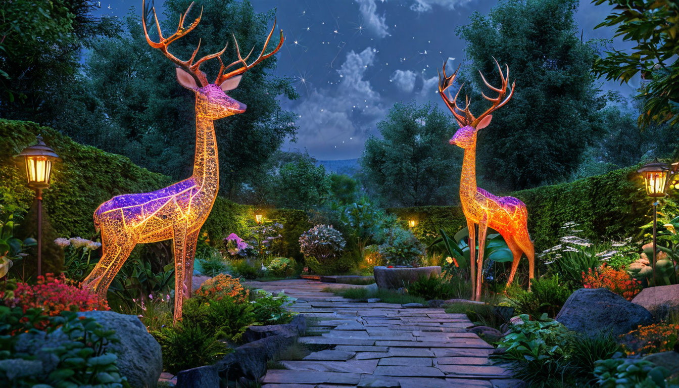 Как выбрать светодиодные фигуры из стекловолокна для сада