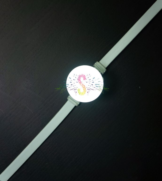 Декоративная светодиодная лампа Е27 мощностью 1Вт с 5 SMD-светодиодами, матовая белая колба диаметром 40 мм, цоколь стандарта Е27.