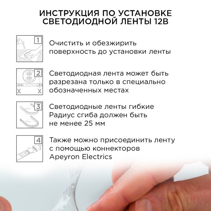Детальное изображение светодиодной ленты SMD5050 двухцветной 3000K+6500K, 2.5м, медная подложка, IP20, крупный план.
