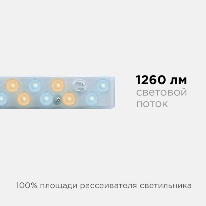 Модуль светодиодный со встроенным драйвером 230В, 14Вт, smd2835, 1260лм, 3000+6500К, 400*32*26