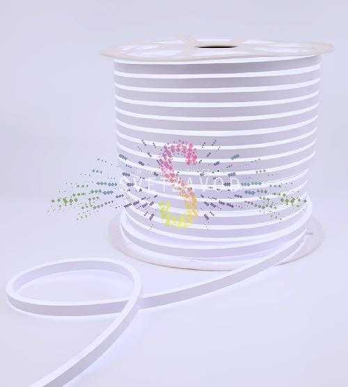 Светодиодный гибкий неон, двухсторонний, белый, 8х16мм, 100м, 120SMD2835, 220В, IP65, Neon-Night