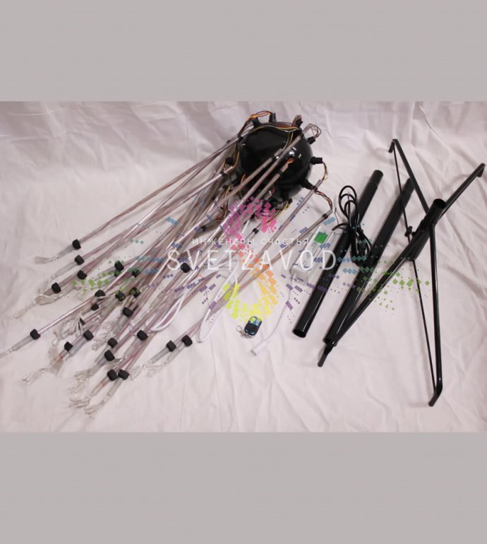 Детальное фото светового мини-фейерверка Шар (арт. SFW-227) с металлической опорой, контроллером и пультом ДУ. Детальное фото светового мини-фейерверка Шар (арт. SFW-227) с металлической опорой, контроллером и пультом ДУ.